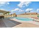 Backyard view of private pool and patio area, perfect for outdoor enjoyment at 3640 W Redfield Rd, Phoenix, AZ 85053