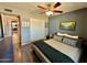 Comfortable main bedroom with a neutral color palette, ensuite bath, and closet space at 3807 E Altadena Ave, Phoenix, AZ 85028