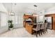 Spacious kitchen with stainless steel appliances, center island, and natural lighting at 4558 E Vista Dr, Phoenix, AZ 85032