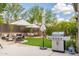 Outdoor space includes a stainless steel grill and a well-furnished outdoor dining and lounge area at 6438 E Montreal Pl, Scottsdale, AZ 85254
