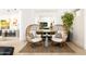 Cozy sitting area features comfortable seating, a small table, and stylish decor at 6438 E Montreal Pl, Scottsdale, AZ 85254