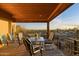 Expansive deck with outdoor furniture, perfect for enjoying desert views at 9716 E Mariposa Grande Dr, Scottsdale, AZ 85255
