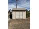 Exterior view of the storage shed in the backyard at 1172 E Delano Dr, Casa Grande, AZ 85122