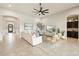 Bright living room featuring neutral tones, stylish furnishings, and an open layout for modern living at 20216 E Sunset Ct, Queen Creek, AZ 85142