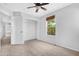 Bedroom featuring neutral carpeting, a ceiling fan, and a closet for storage at 2331 E Pecan Rd, Phoenix, AZ 85040