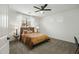 Cozy bedroom with carpet, ceiling fan and natural light from the window at 2484 E Lodgepole Dr, Gilbert, AZ 85298