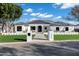 Stunning exterior showcasing a modern white home with a well-manicured lawn and paved walkway to the front door at 2964 E Palo Verde St, Gilbert, AZ 85296