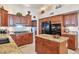 This kitchen features granite countertops and stainless steel appliances and plenty of storage at 3032 N 160Th Ave, Goodyear, AZ 85395