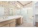 Bathroom featuring double sinks and walk in shower at 3191 N 160Th Ave, Goodyear, AZ 85395