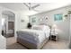 Comfortable main bedroom with a ceiling fan, neutral tones, and bright, natural light at 337 S Leandro --, Mesa, AZ 85208