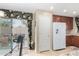 Kitchen view with door to patio dining, featuring modern appliances and granite countertops at 4760 E Amber Sun Dr, Cave Creek, AZ 85331