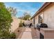 Charming patio area with barbecue, perfect for relaxing and entertaining in the backyard at 4760 E Amber Sun Dr, Cave Creek, AZ 85331