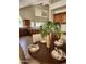 Eat-in kitchen area featuring dark wood cabinetry and stylish dining set at 5381 W Del Rio St, Chandler, AZ 85226
