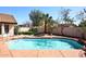 Sparkling pool with a well-maintained patio and landscaped surroundings, perfect for relaxation at 819 W Harbor Dr, Gilbert, AZ 85233