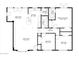 Detailed floorplan showcasing the layout of the home at 10848 W Crosby Dr, Sun City, AZ 85351