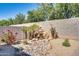 Backyard featuring a rock garden and mature desert landscaping at 16532 W Rowel Rd, Surprise, AZ 85387