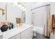 Bright bathroom with double vanity, modern fixtures, and a shower-tub combination at 2251 N 32Nd St # 10, Mesa, AZ 85213