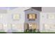 Charming townhome featuring a white stucco facade, arched entryway, and decorative window shutters at 2658 S Sulley Dr # 105, Gilbert, AZ 85295