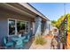 Inviting front porch with a cozy seating area, offering a perfect spot for relaxation at 340 E Harwell Rd, Gilbert, AZ 85234
