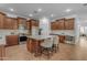 Spacious kitchen with stainless steel appliances, a center island, and ample cabinet space at 3777 E Latham Ct, Gilbert, AZ 85297