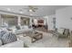 Open concept living room with a view of the dining and kitchen area at 3777 E Latham Ct, Gilbert, AZ 85297