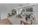 Bright and airy living room featuring large windows and a neutral color palette at 3777 E Latham Ct, Gilbert, AZ 85297