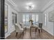 Bright office featuring modern lighting, plantation shutters, and neutral color palette at 3777 E Latham Ct, Gilbert, AZ 85297