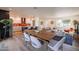 Open living area with modern dining, and spacious gourmet kitchen at 406 W Flower St, Phoenix, AZ 85013
