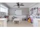 This play room offers built-in bookshelves, art displays, and plenty of room for activities at 4639 E Mulberry Dr, Phoenix, AZ 85018