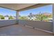 View from the balcony shows other houses, trees and a mountain in the background at 4640 E Glenrosa Ave, Phoenix, AZ 85018
