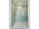 Shower featuring rain shower head, handheld shower head, geometric tile, and a built-in niche at 5046 W Karl St, San Tan Valley, AZ 85144