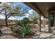 Inviting backyard oasis featuring desert landscaping, rock features, and a tranquil outdoor space at 5723 E Jake Hvn, Cave Creek, AZ 85331
