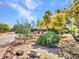 Desert home with beautiful natural landscaping, and a clear house address at 5805 E Agave Pl, Carefree, AZ 85377