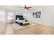 Inviting bedroom with a ceiling fan, natural light, and carpet flooring at 7500 E Deer Valley Rd # 68, Scottsdale, AZ 85255