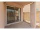 Outdoor patio with a sliding glass door at 7500 E Deer Valley Rd # 68, Scottsdale, AZ 85255