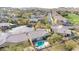 Expansive aerial view of a residential neighborhood showcasing well-maintained homes, desert landscaping, and a backyard pool at 1240 E Friess Dr, Phoenix, AZ 85022