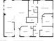 Detailed floor plan illustrating the layout of the house including living spaces and bedrooms at 14837 W Crocus Dr, Surprise, AZ 85379