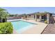 Backyard swimming pool with patio area, ideal for outdoor enjoyment and leisure at 14837 W Crocus Dr, Surprise, AZ 85379