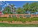 Sun City Grand community sign and entrance, surrounded by manicured landscaping, with palm trees and desert foliage at 17882 N Painted Spurge Ct, Surprise, AZ 85374