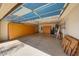 Spacious garage with epoxy flooring and ample storage cabinets at 20802 N Grayhawk Dr # 1017, Scottsdale, AZ 85255