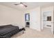 Bedroom featuring closet, fan, and natural light at 21 W Red Mesa Trl, San Tan Valley, AZ 85143