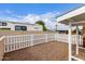 Cozy fenced backyard area, perfect for outdoor living and privacy, with easy to care for rock groundcover at 241 S 54Th St, Mesa, AZ 85206