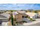 Aerial view of a two-story home with desert landscaping and a private driveway at 3317 W Knudsen Dr, Phoenix, AZ 85027