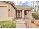 Inviting front entrance with desert landscaping and pathway lighting at 4533 E Coyote Wash Dr, Cave Creek, AZ 85331