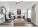 Cozy living room with vaulted ceilings and wood laminate flooring at 4533 E Coyote Wash Dr, Cave Creek, AZ 85331