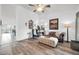 Bright living room with wood laminate flooring at 4533 E Coyote Wash Dr, Cave Creek, AZ 85331