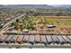 Panoramic aerial view of the community, highlighting its proximity to surrounding neighborhoods and open areas at 6648 S 27Th Ave, Phoenix, AZ 85041