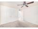 Bedroom with neutral carpet and two large closets at 7350 N Via Paseo Del Sur -- # O212, Scottsdale, AZ 85258