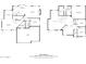 This comprehensive floor plan shows both the first and second floors, including room dimensions and layout at 12955 E Mercer Ln, Scottsdale, AZ 85259