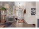 Foyer featuring tile flooring, and a mosaic tiled accent wall at 1453 E Butler Cir, Chandler, AZ 85225